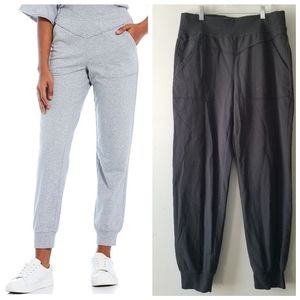 Frayed Black Baggy Jogger Pants Medium